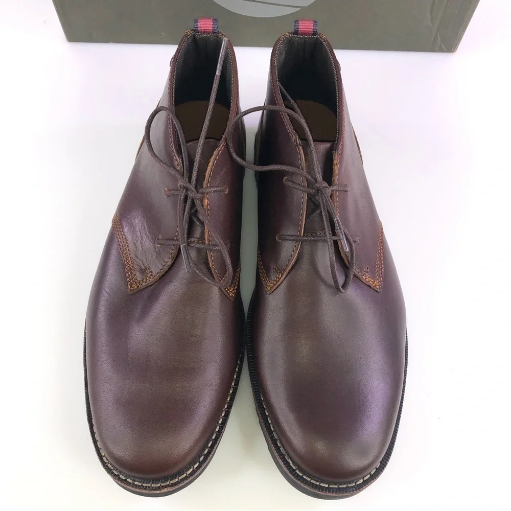 TIMBERLAND Men’s Chukka Ankle Boots Sz 7 Richdale Leather Lace Up A1 TYN
